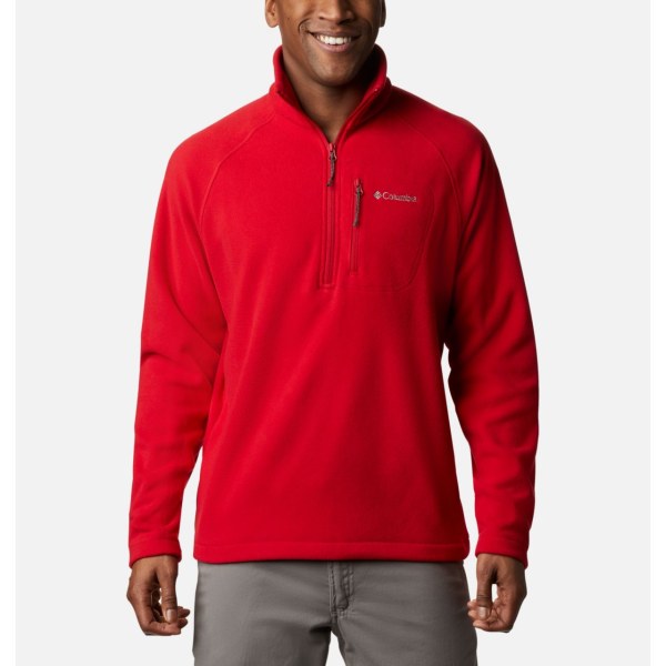 Columbia Muške Puloveri - Fast Trek III Half Zip Fleece Plave Crvene | RQZL-29538